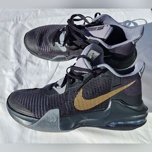 Nike Air Max Impact 3 Black Metallic Gold Cool Grey Men's 12 DC3725-006
